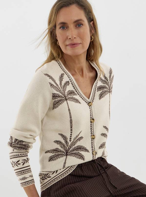 JD WILLIAMS Graphic Knitted Cardigan 20-22