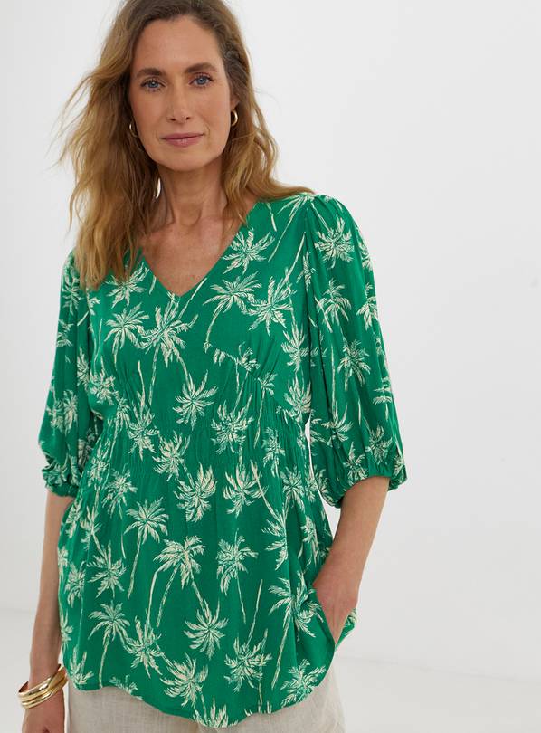 JD WILLIAMS V Neck Puff Sleeve Top 16