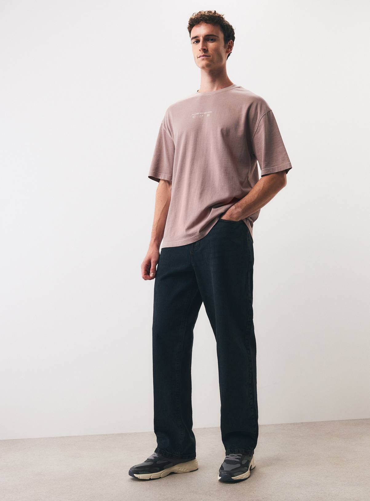 Pastel Pink Allied by Motion Graphic T-Shirt XXXXL - Image 6