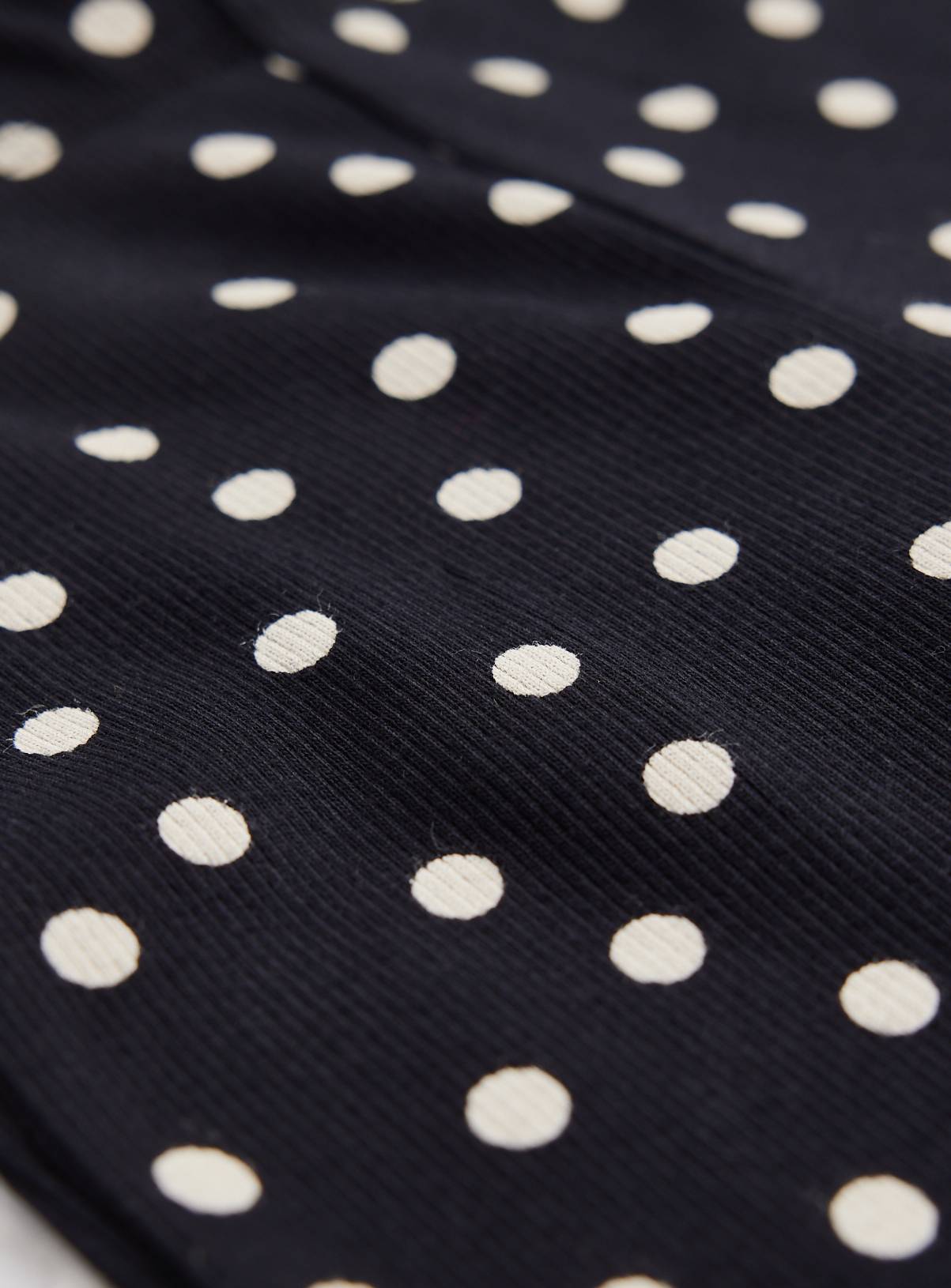 Black Polka Dot Print Kick Flare Trousers 14 years - Image 2