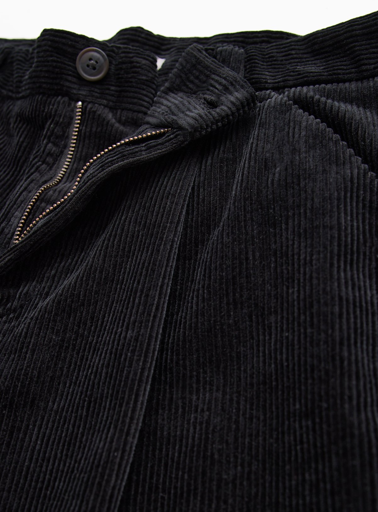 Black Straight Leg Corduroy Trousers 38L - Image 4 thumbnail