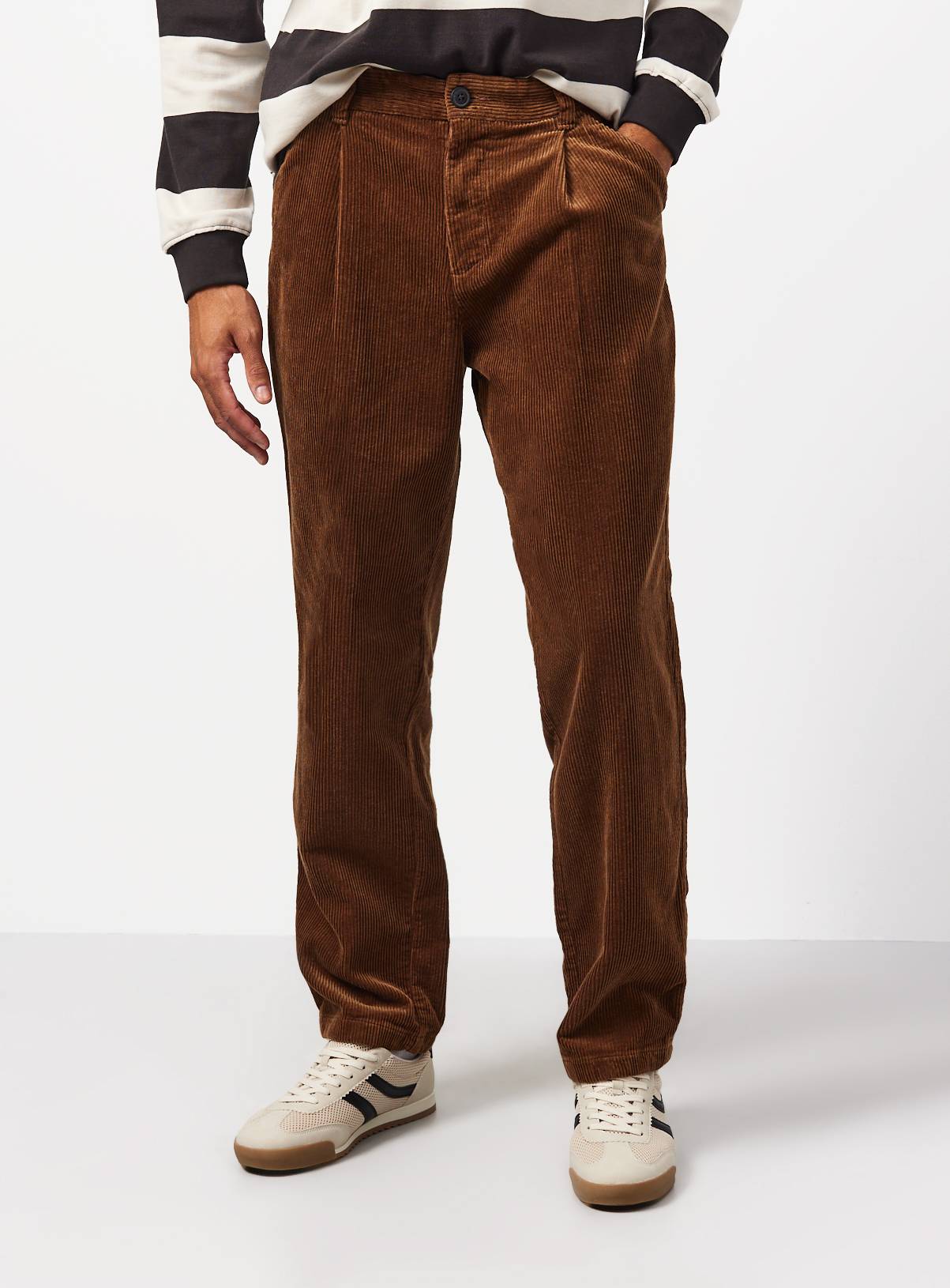 Brown Corduroy Trousers 44S - Image 2
