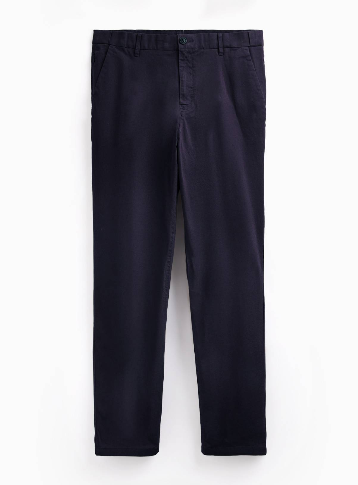 Navy Slim Chino Trousers 36L - Image 3