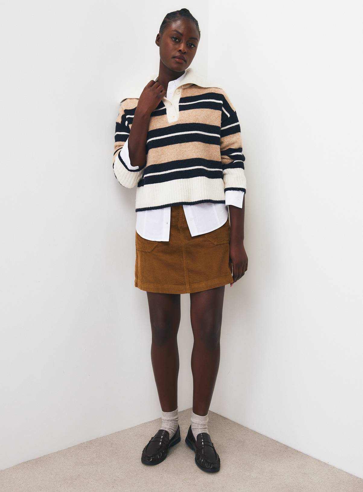 Toffee Corduroy Mini Skirt 12 - Image 2