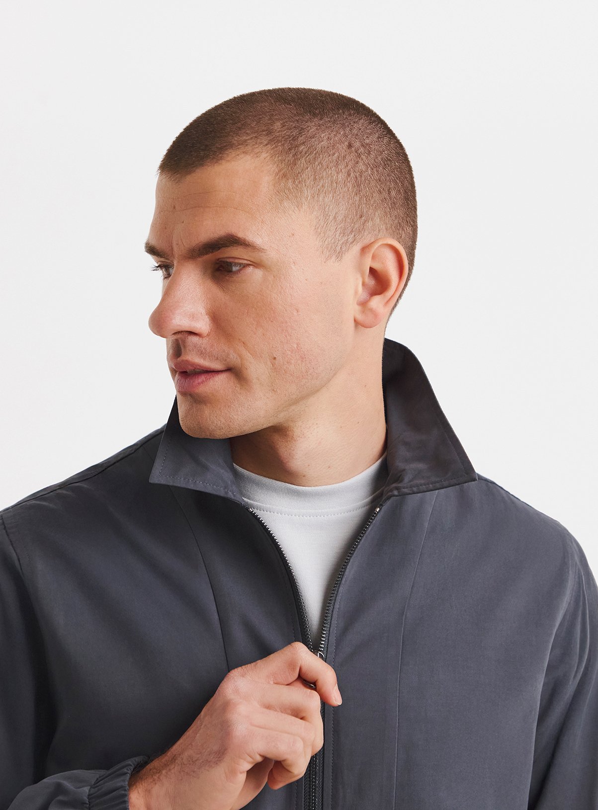 JACAMO Peached Smart Harrington Jackey Grey M - Image 4 thumbnail