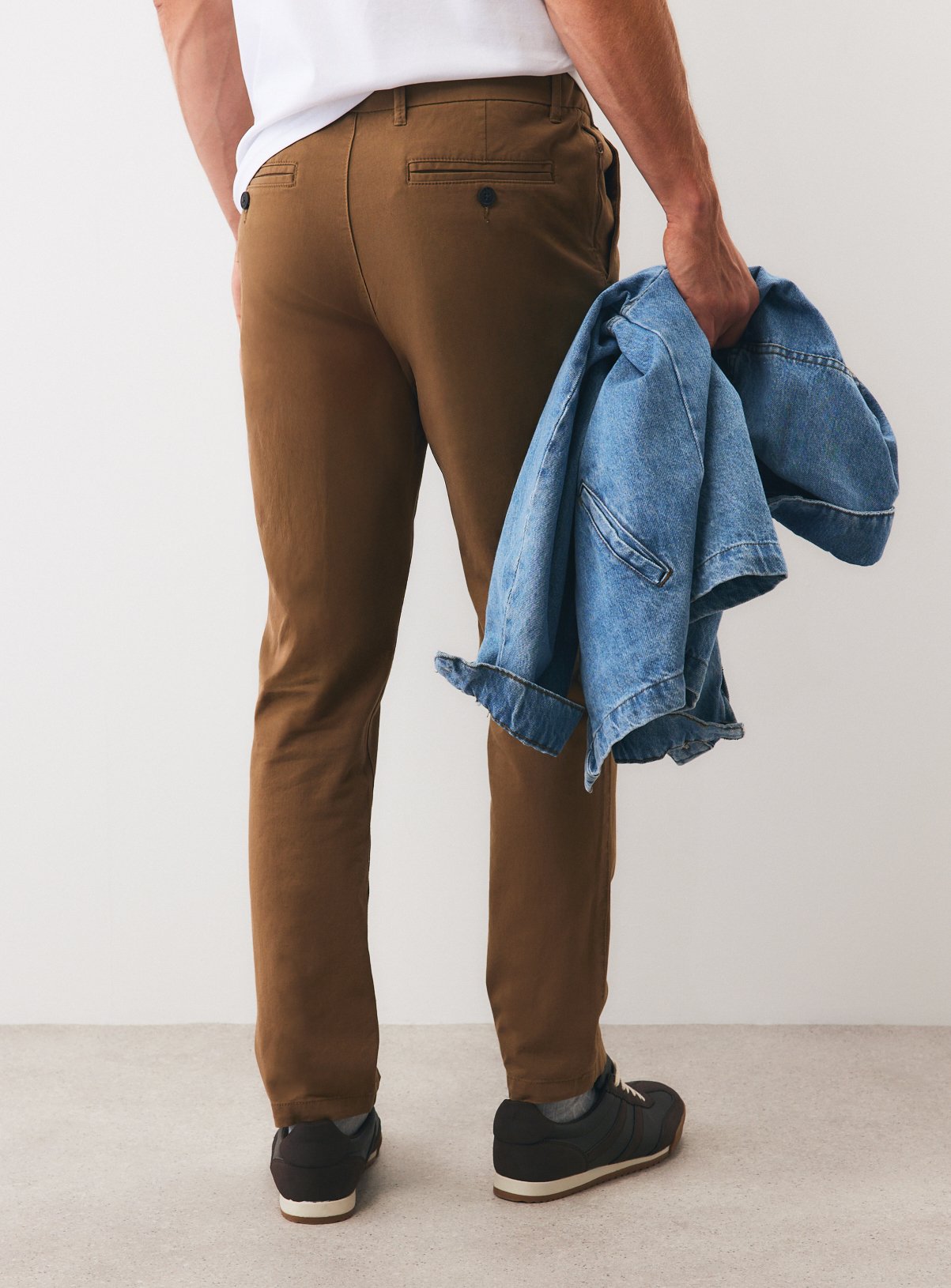 Stone Slim Chino Trousers 44R - Image 5 thumbnail