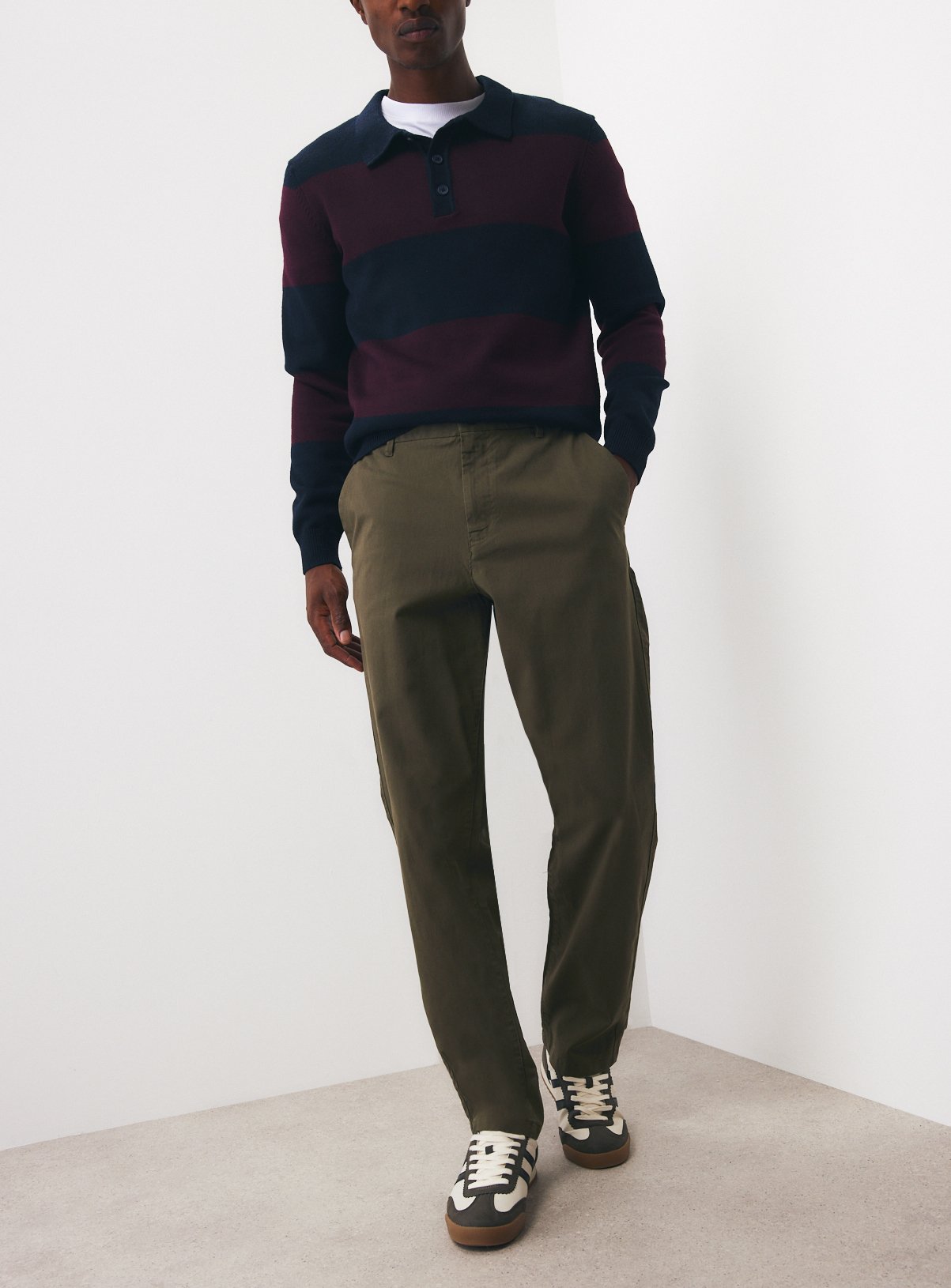 Khaki Ultimate Straight Leg Chinos 38S - Image 2 thumbnail