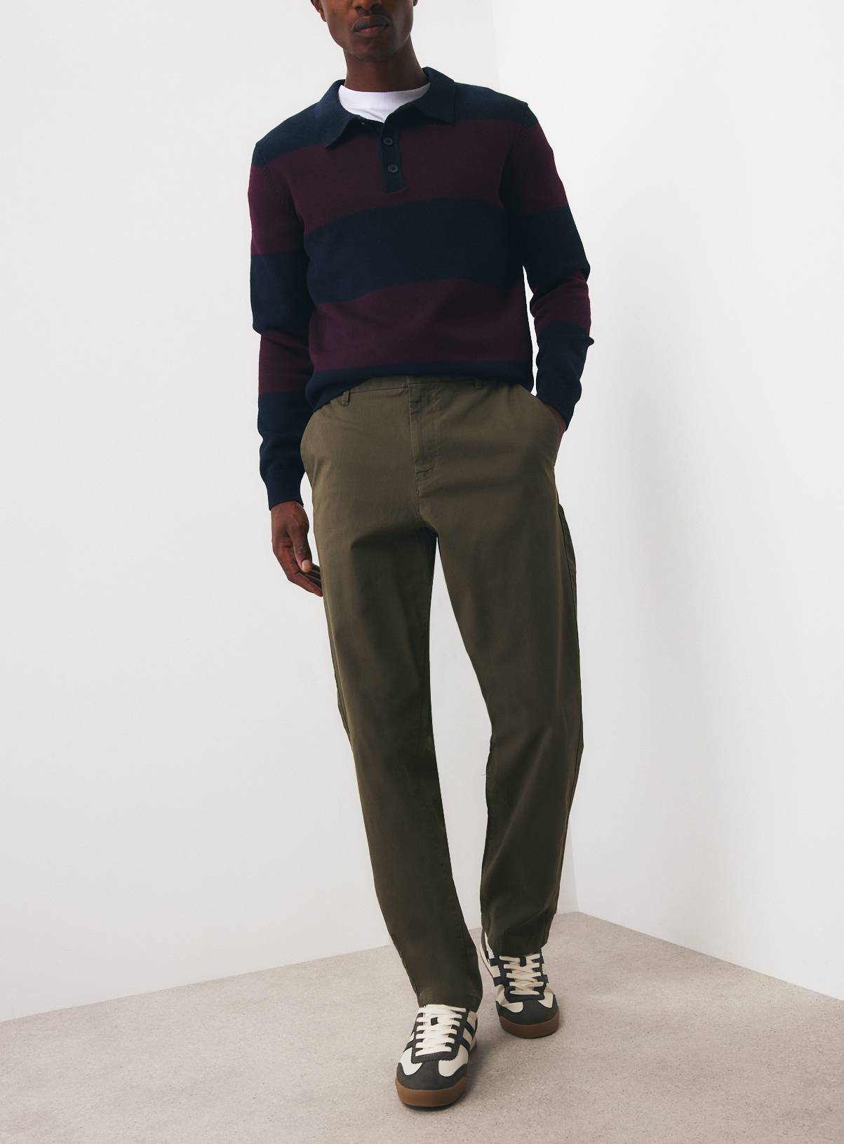 Khaki Ultimate Straight Leg Chinos 38S - Image 2