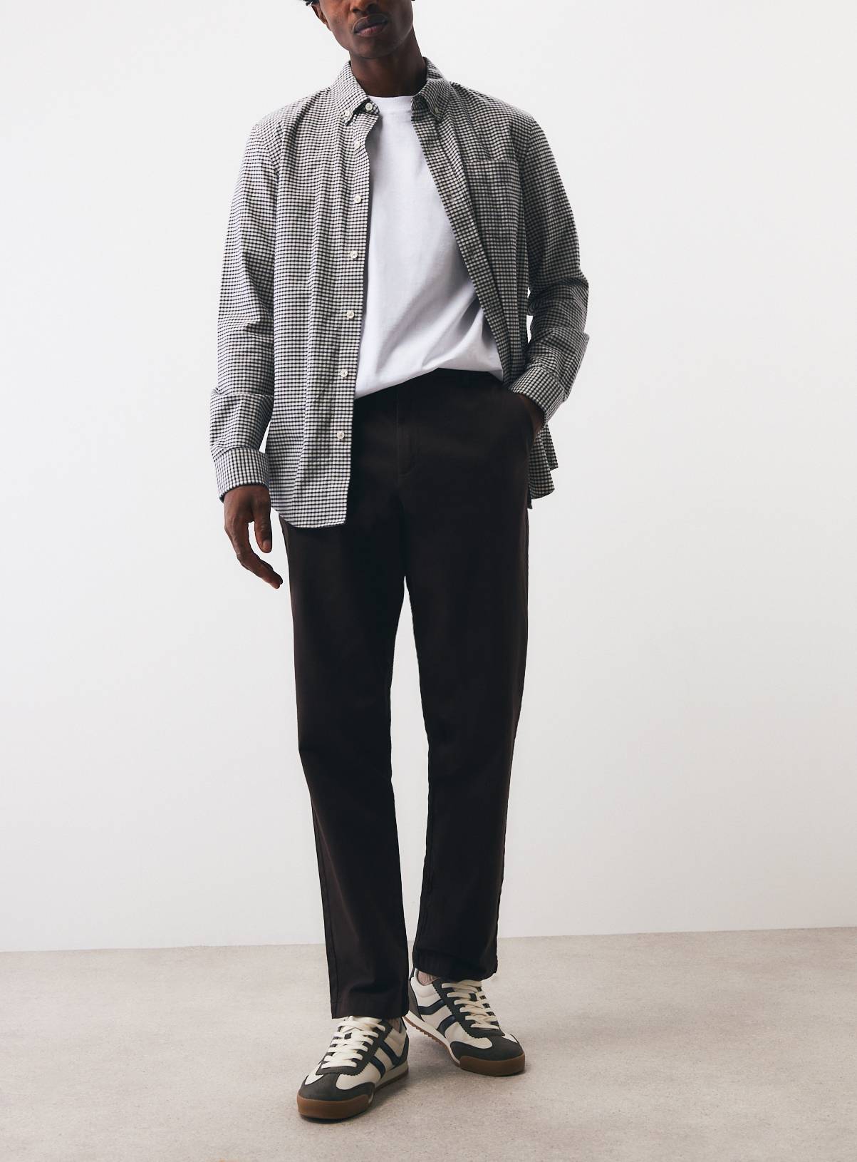 Brown Straight Leg Chinos 34R - Image 1