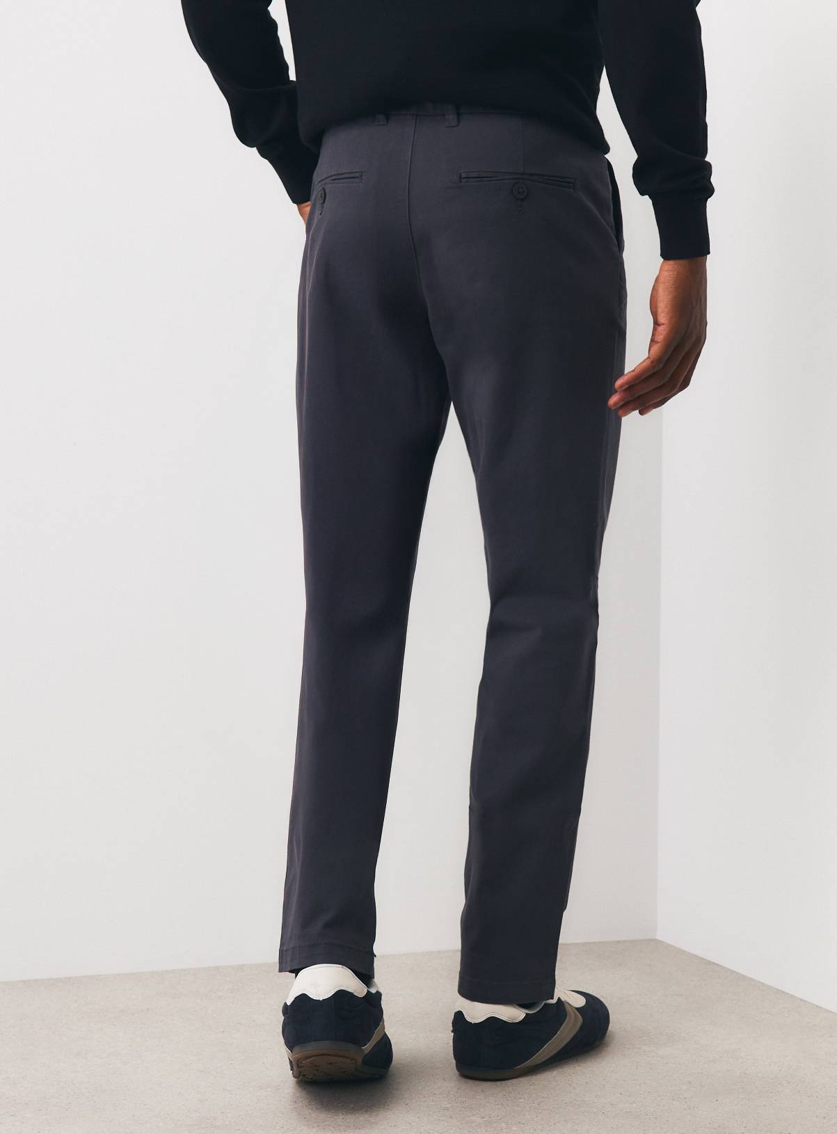 Charcoal Straight Leg Chinos 34S - Image 5