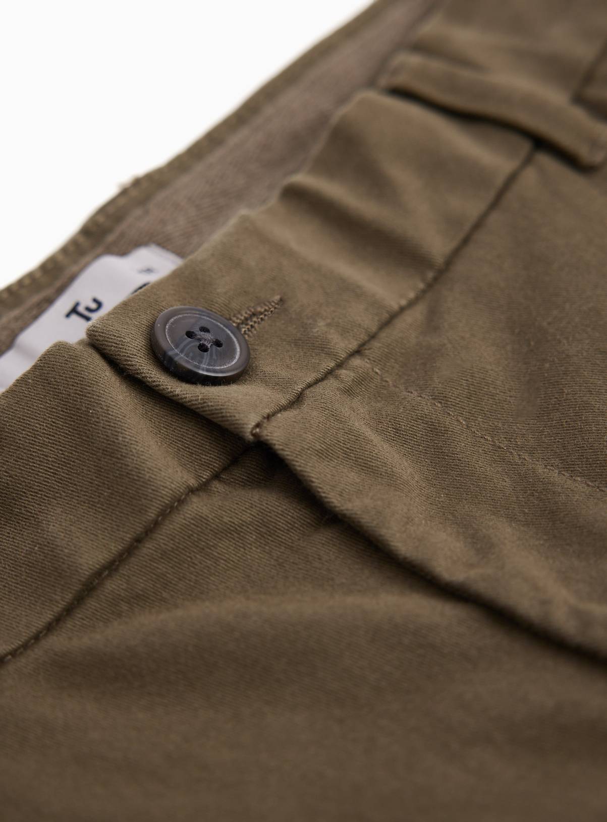 Khaki Slim Chino Trousers 30R - Image 4