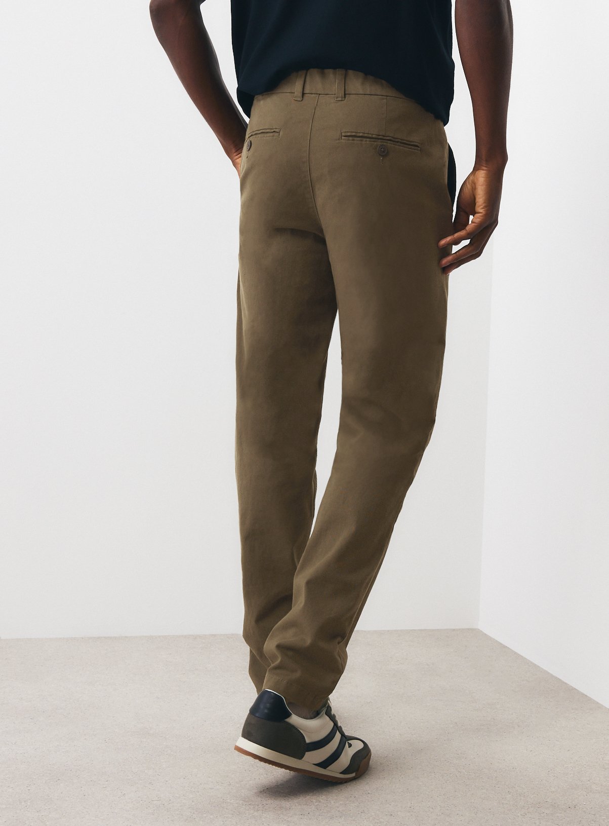 Khaki Slim Chino Trousers 30R - Image 5 thumbnail