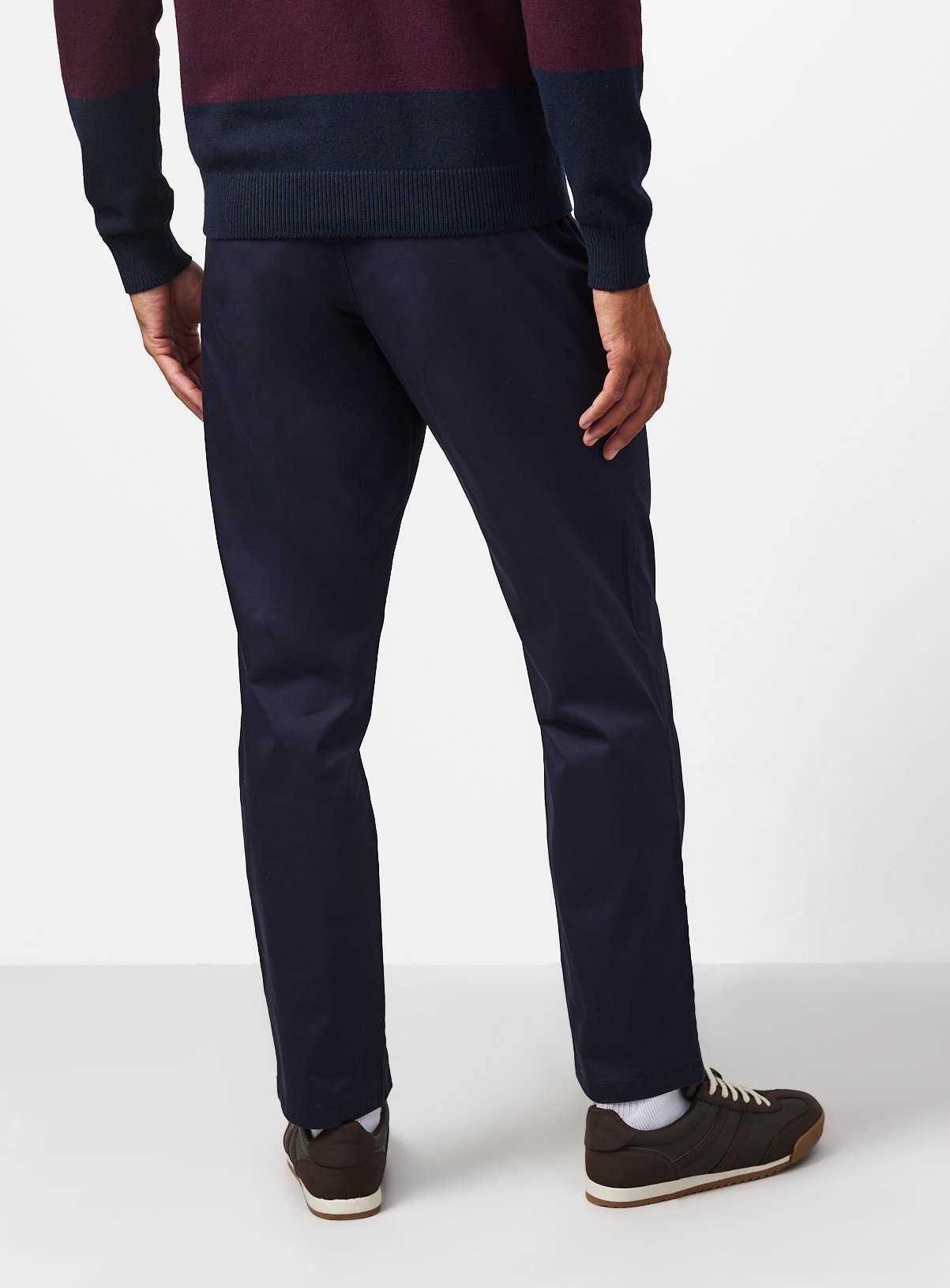 Navy Lightweight Straight Leg Chinos 42L - Image 5 thumbnail