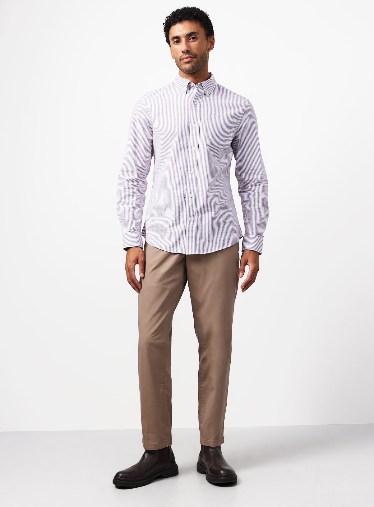 Stone Lightweight Straight Leg Chinos 44S - Image 2 thumbnail