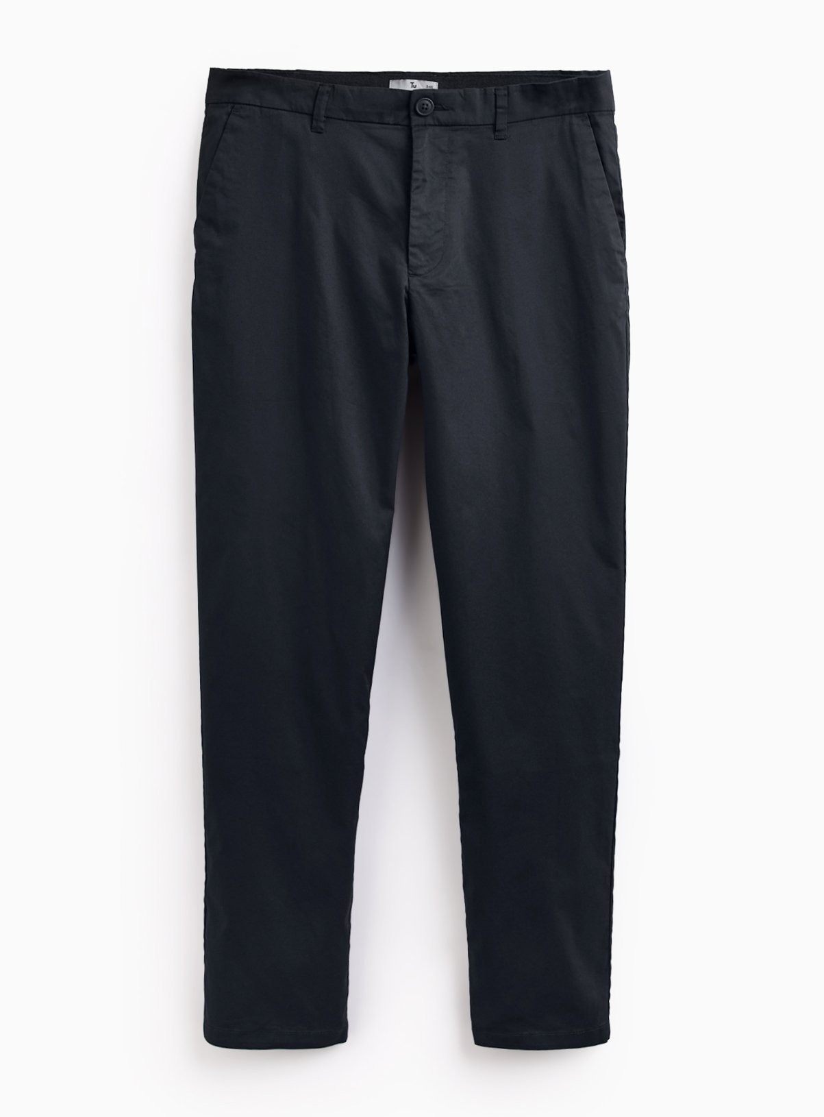 Black Lightweight Straight Leg Chinos 30L - Image 3 thumbnail