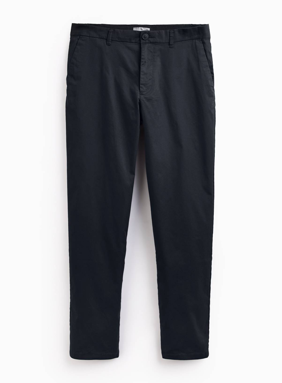 Black Lightweight Straight Leg Chinos 30L - Image 3