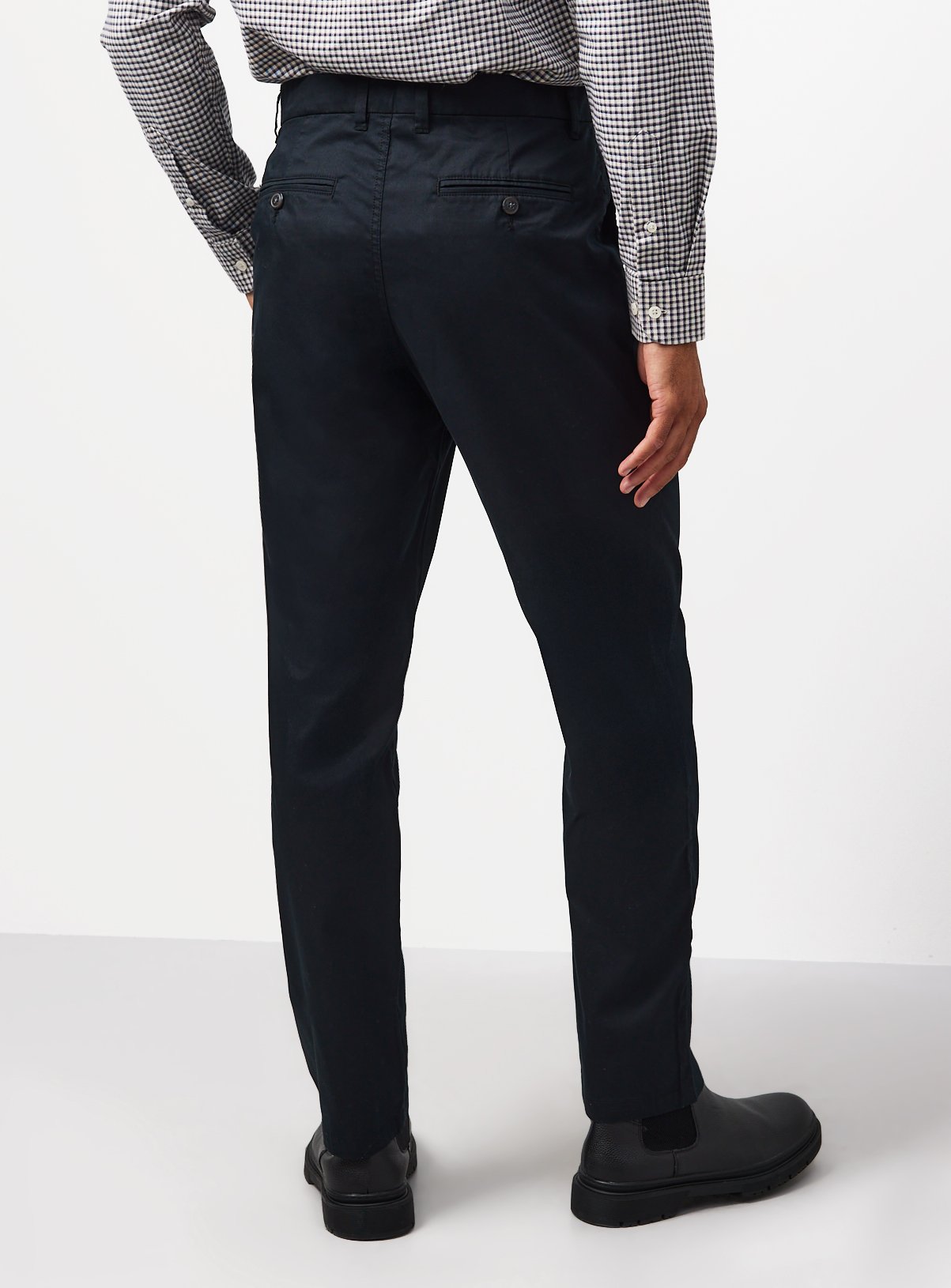 Black Lightweight Straight Leg Chinos 30L - Image 5 thumbnail