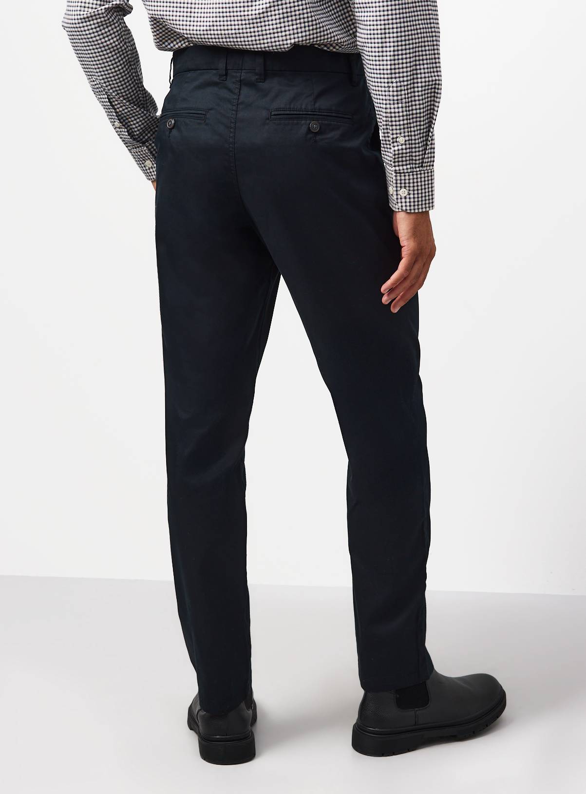 Black Lightweight Straight Leg Chinos 30L - Image 5