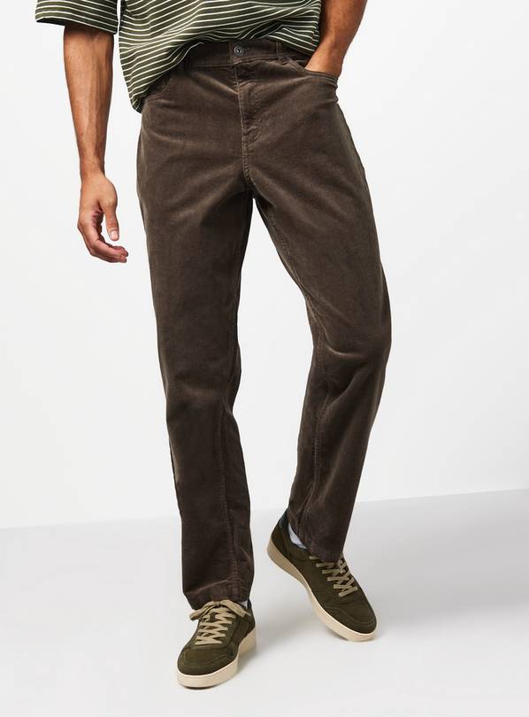 Khaki Corduroy Trousers 40S