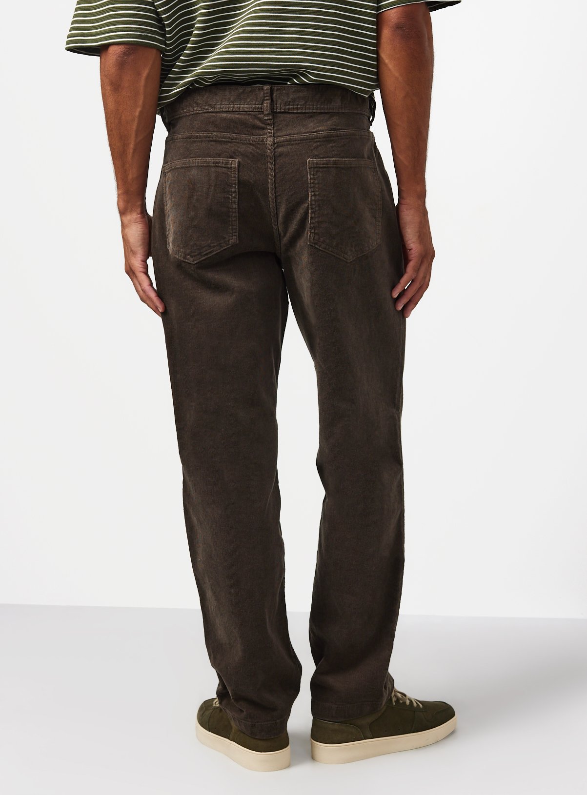 Khaki Corduroy Trousers 44S - Image 5 thumbnail