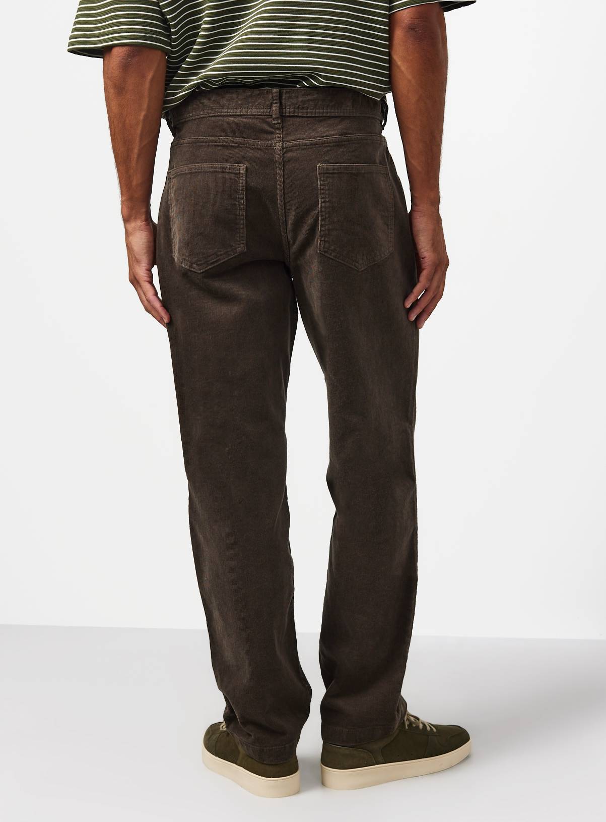 Khaki Corduroy Trousers 44S - Image 5