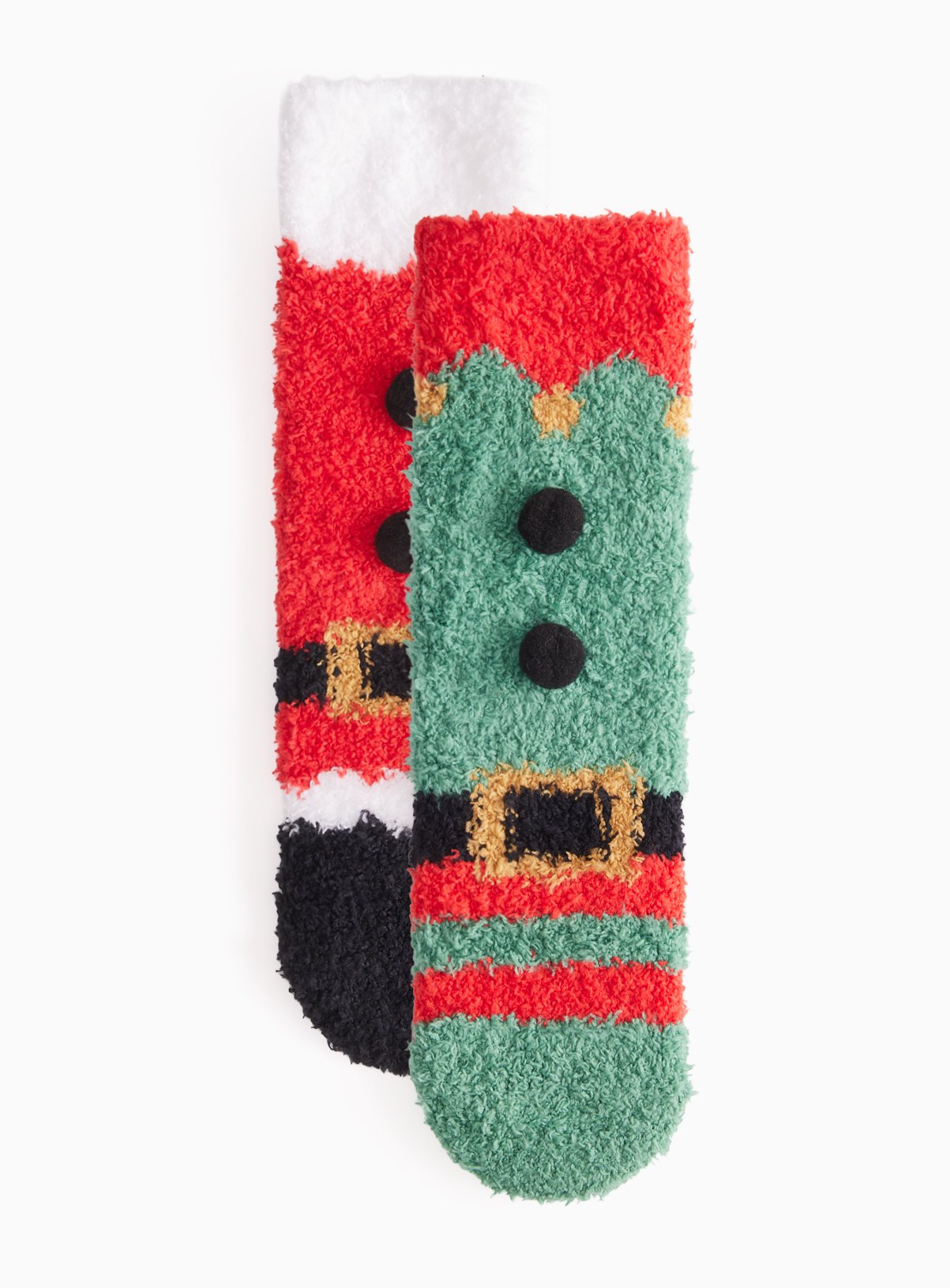 Santa & Elf Cosy Socks 2-Pack 9-12 Infant - Image 1 thumbnail
