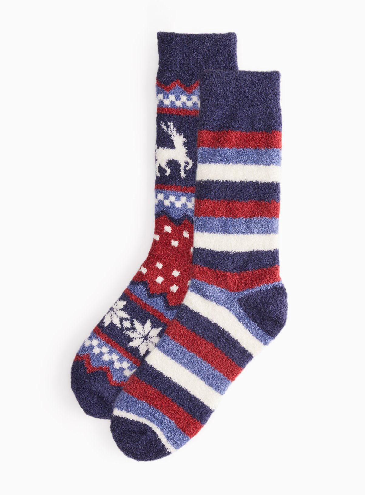 Christmas Stag Cosy Ankle Socks 2-Pack 9-12 - Image 1 thumbnail