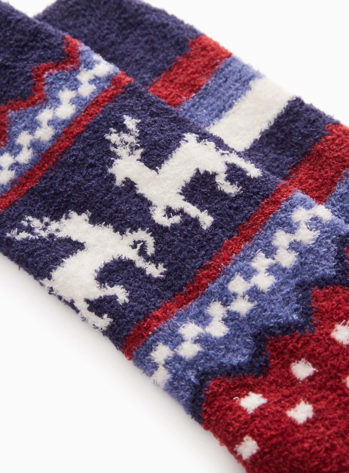 Christmas Stag Cosy Ankle Socks 2-Pack 9-12 - Image 2 thumbnail