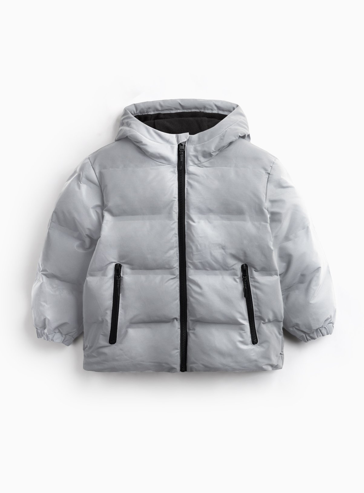 Reflective Hooded Puffer Jacket 9-10 years - Image 1 thumbnail