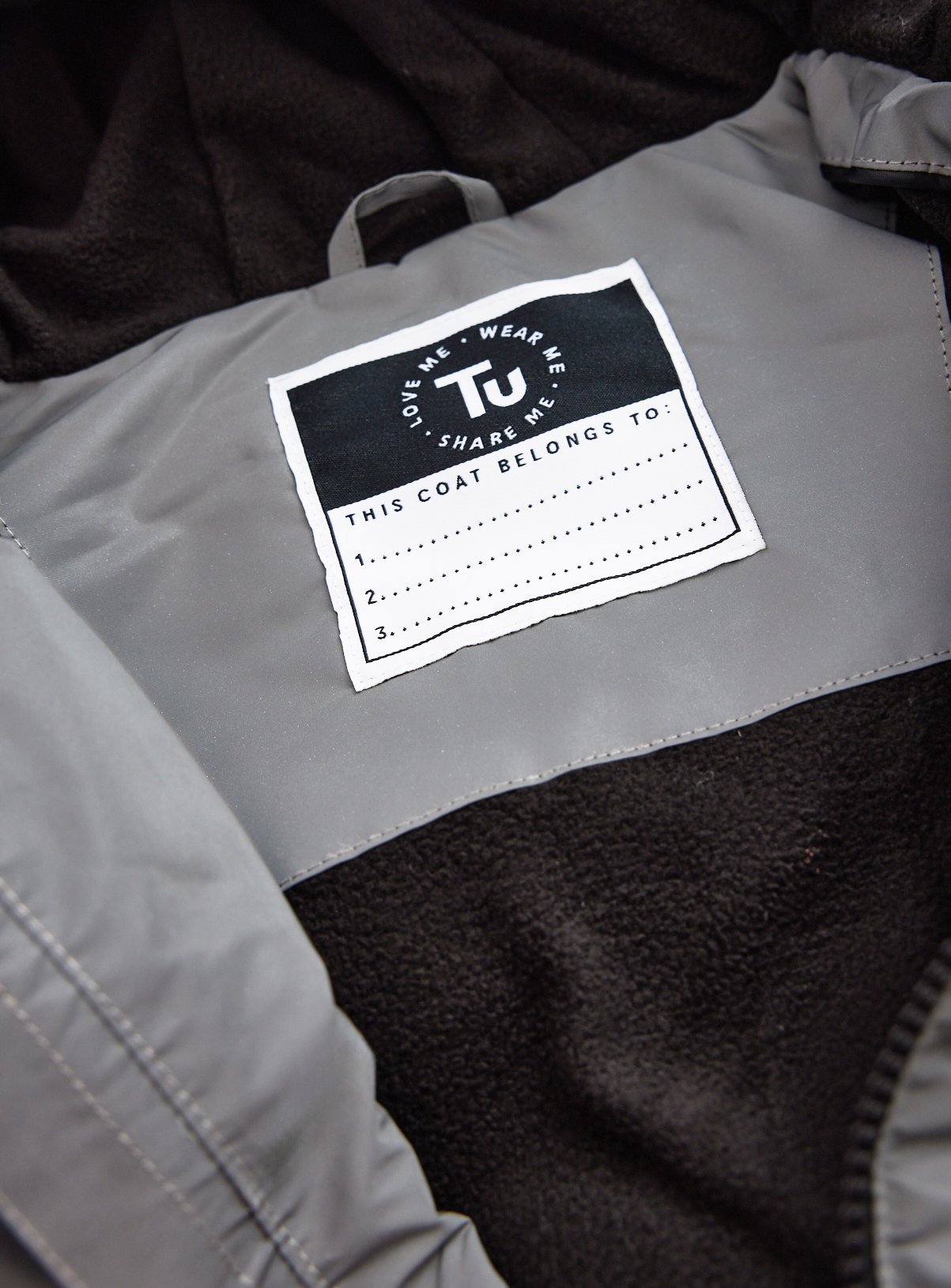 Reflective Hooded Puffer Jacket 9-10 years - Image 2 thumbnail