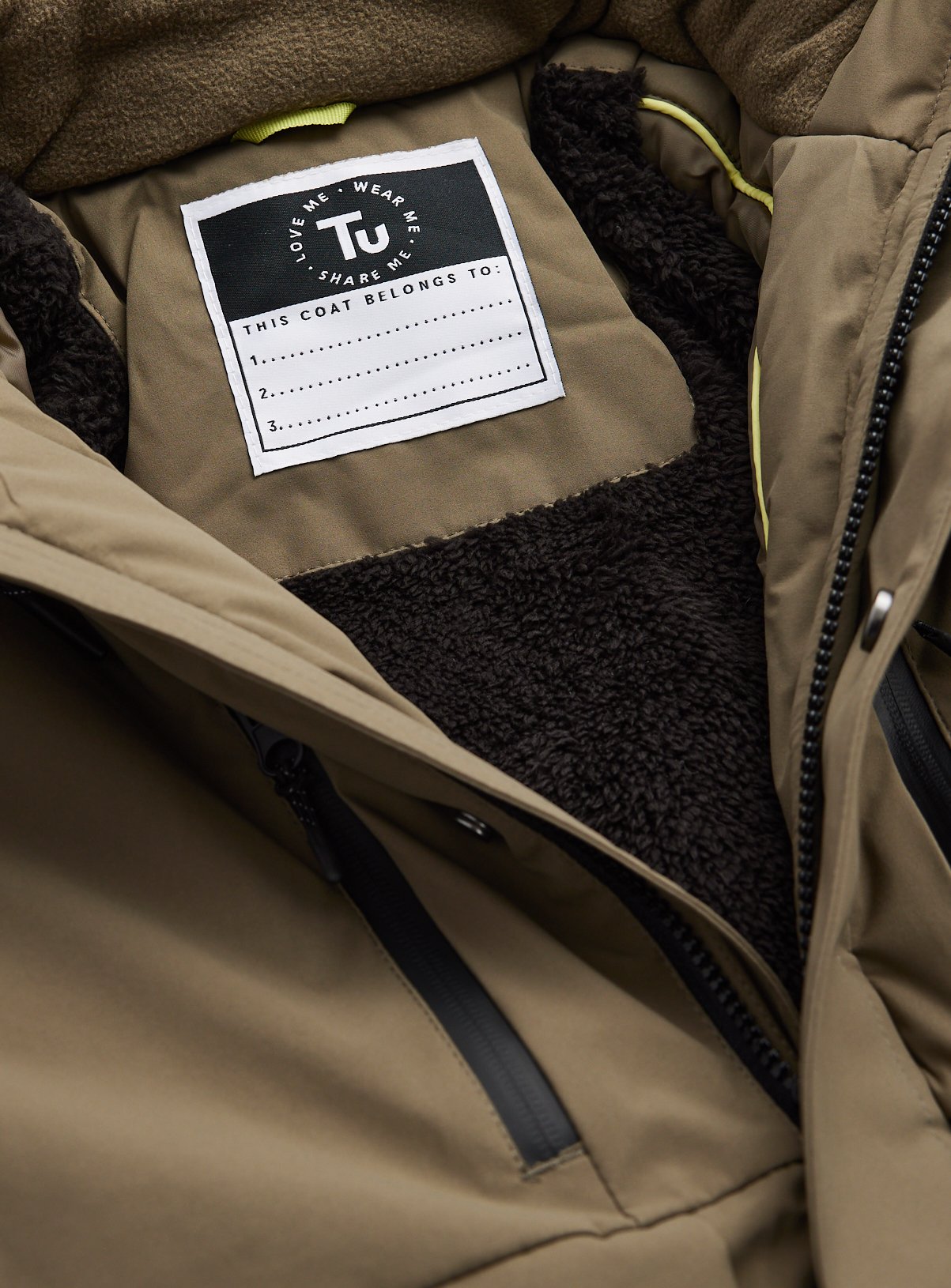 Khaki Hooded Technical Parka 7-8 years - Image 2 thumbnail