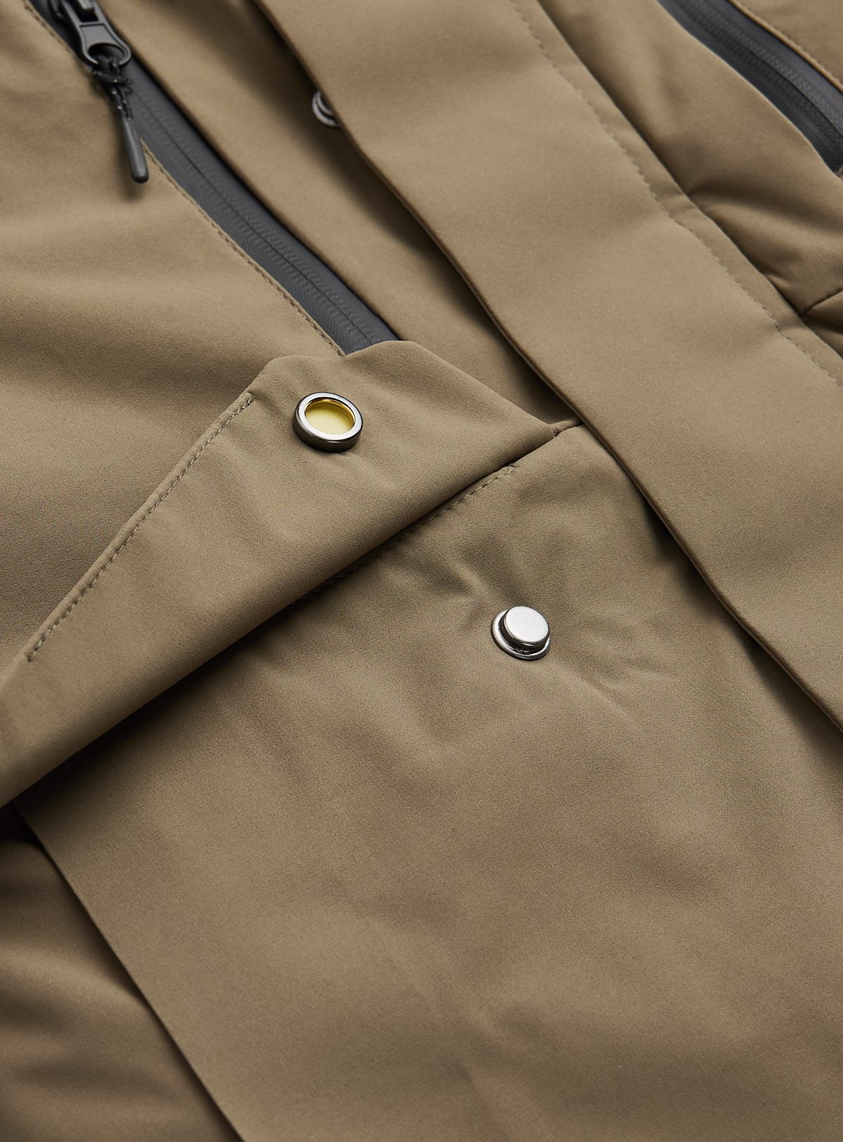 Khaki Hooded Technical Parka 7-8 years - Image 3 thumbnail