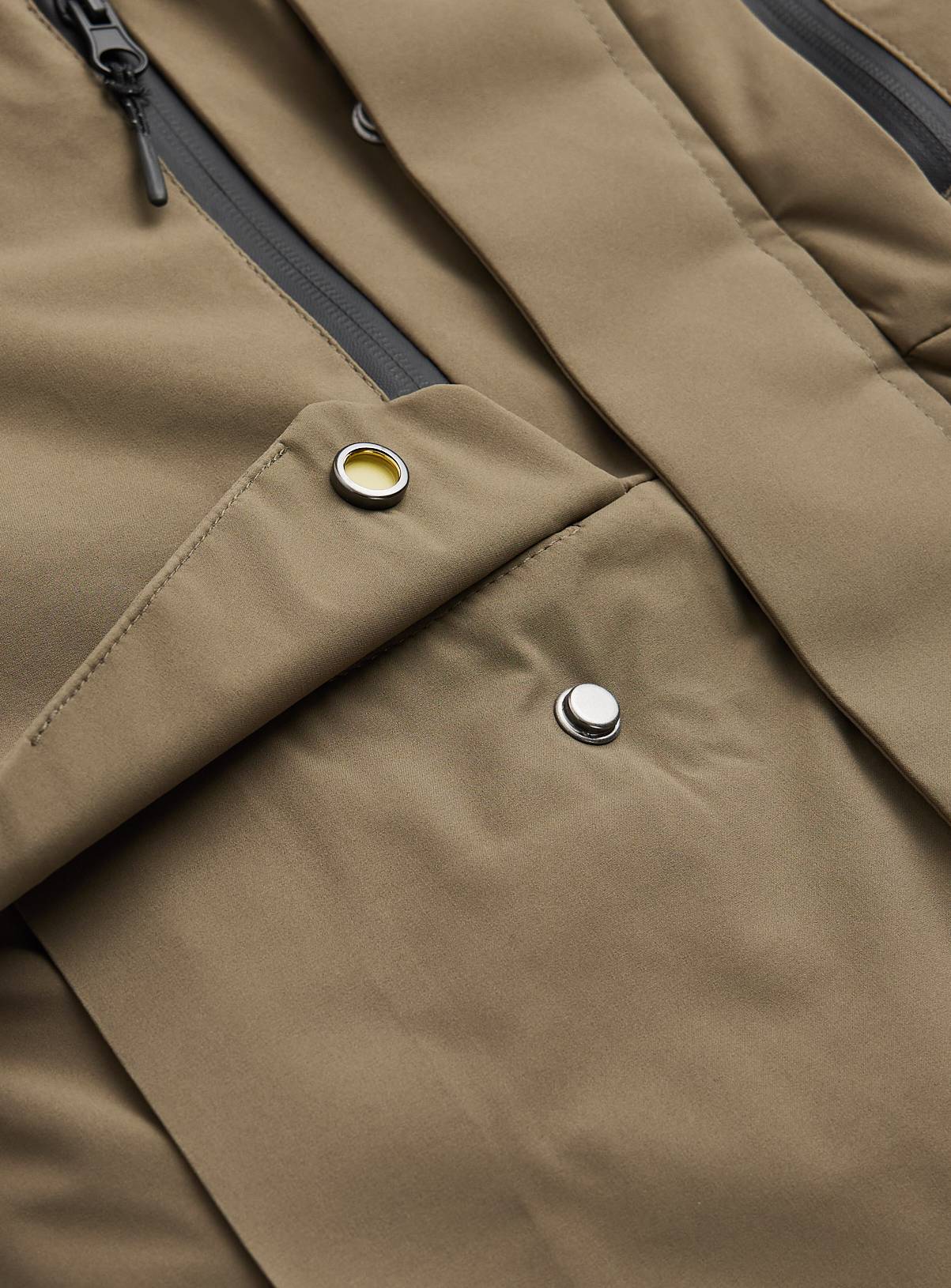 Khaki Hooded Technical Parka 7-8 years - Image 3