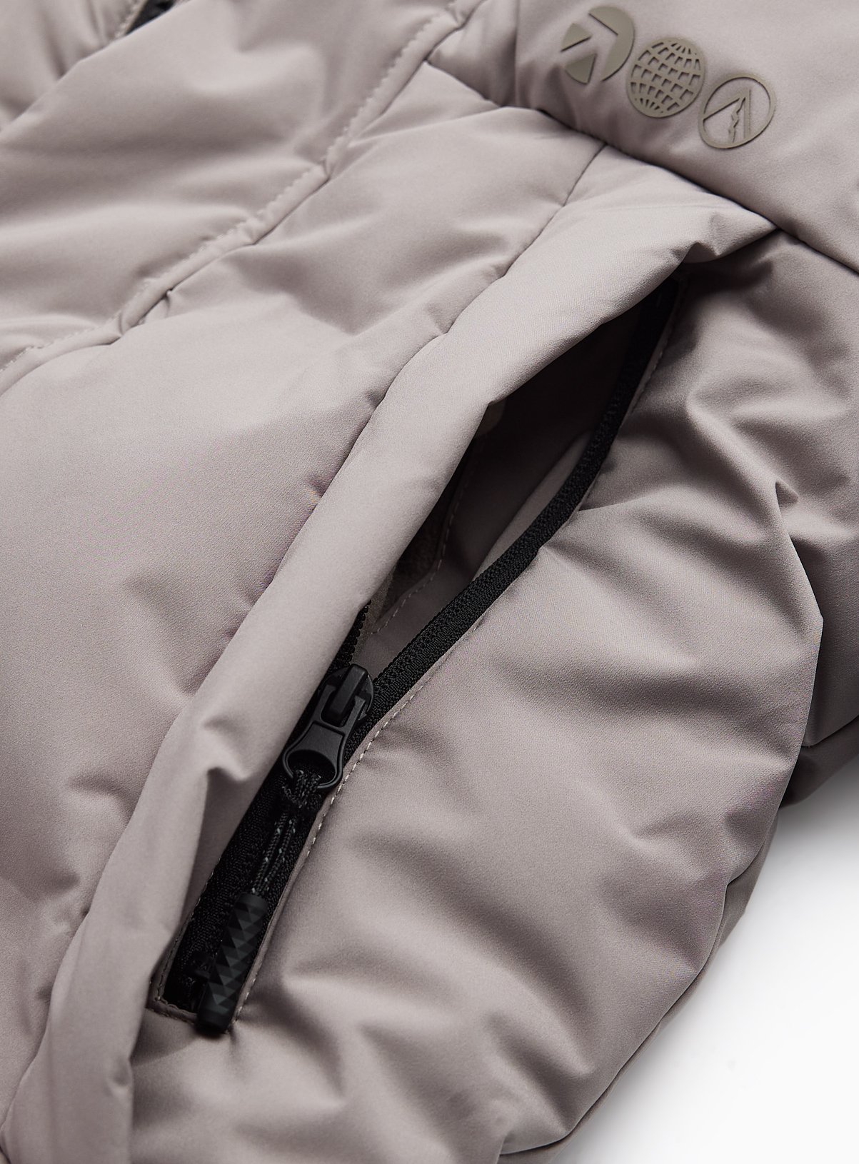Grey Longline Hooded Puffer Coat 5-6 years - Image 3 thumbnail