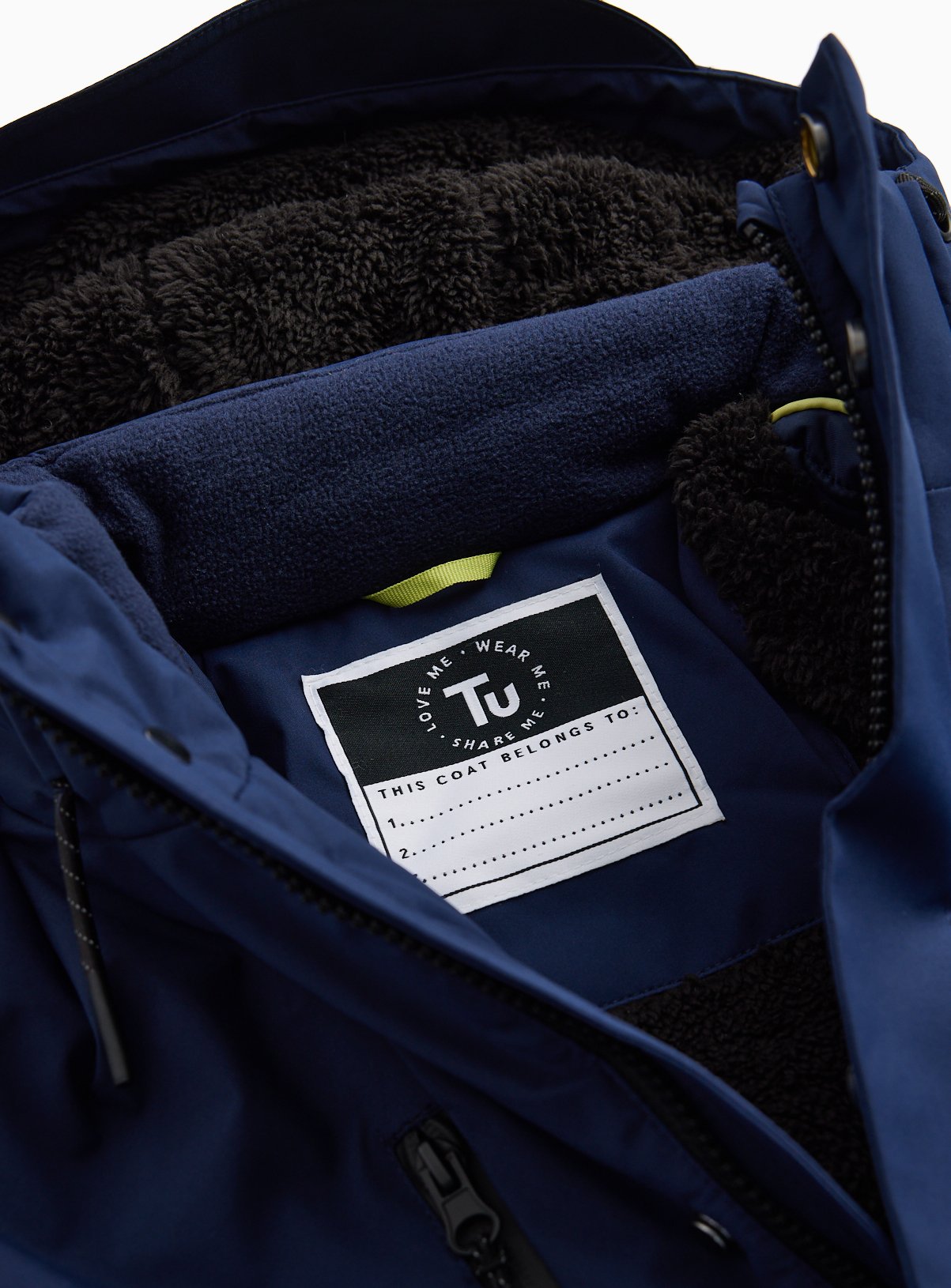 Navy Hooded Technical Parka 9-10 years - Image 2 thumbnail