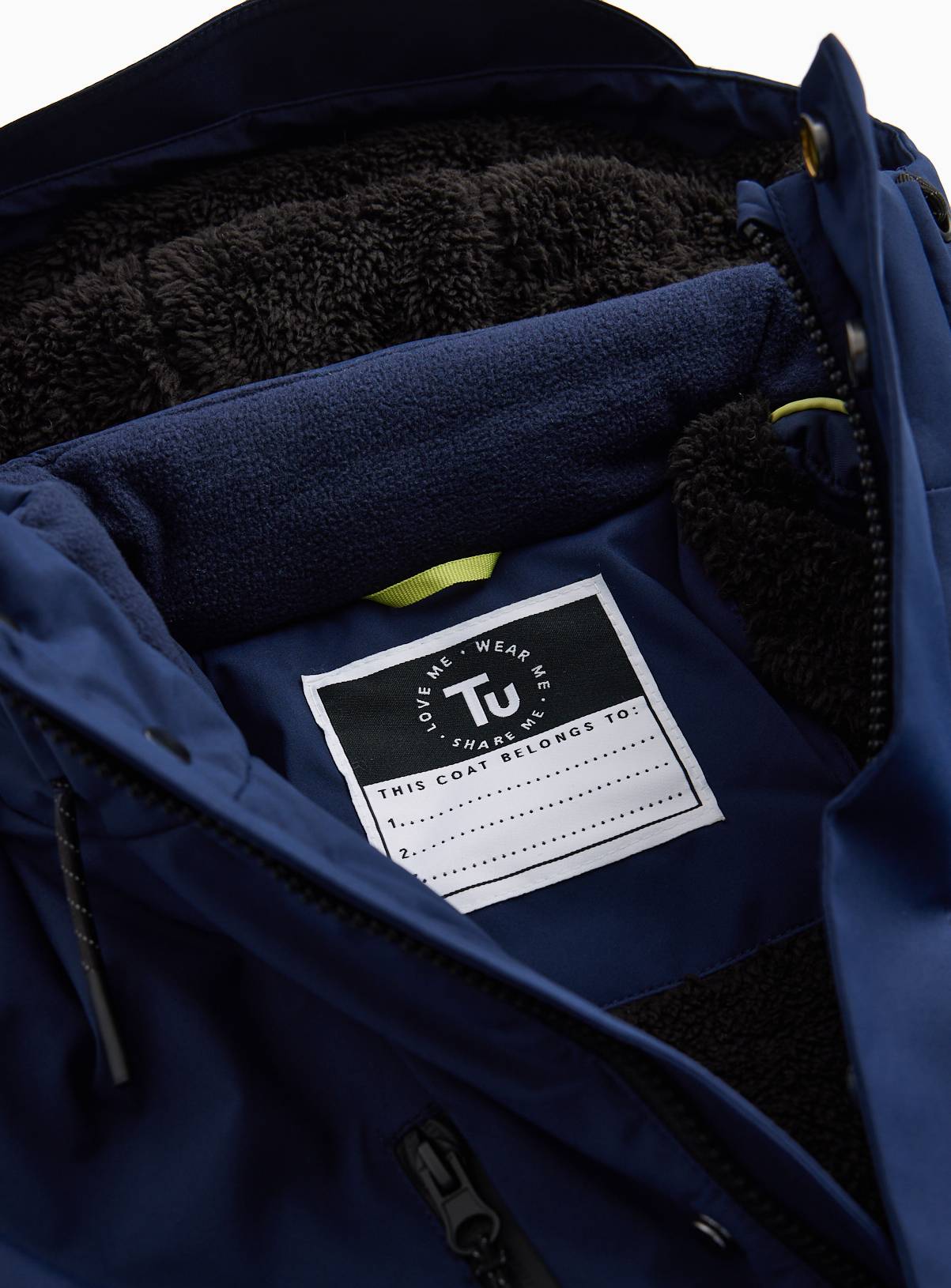 Navy Hooded Technical Parka 9-10 years - Image 2