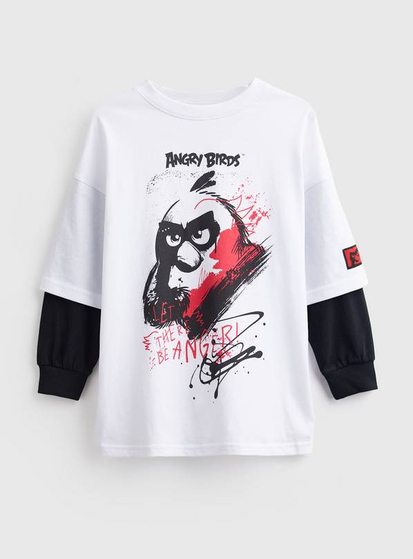 Angry Birds Faux Layer Long Sleeve T-Shirt 5 years