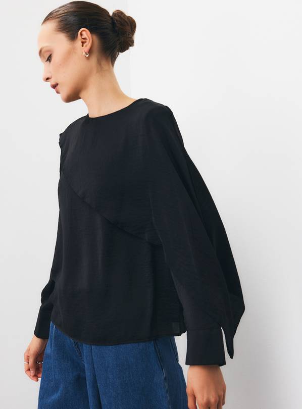Satin Cross Body Detail Blouse 18