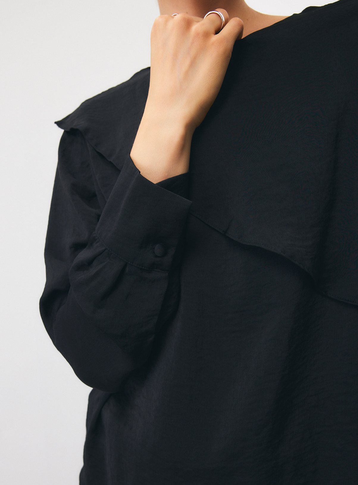 Satin Cross Body Detail Blouse 12 - Image 3 thumbnail