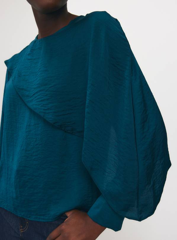 Satin Cross Body Detail Blouse 8