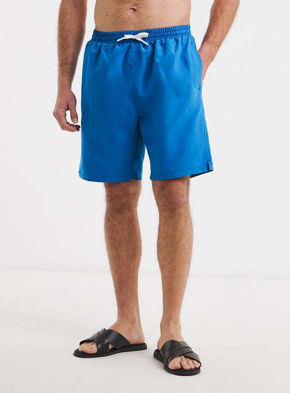 JACAMO Colbalt Blue Plain Swim Shorts Long 62/64