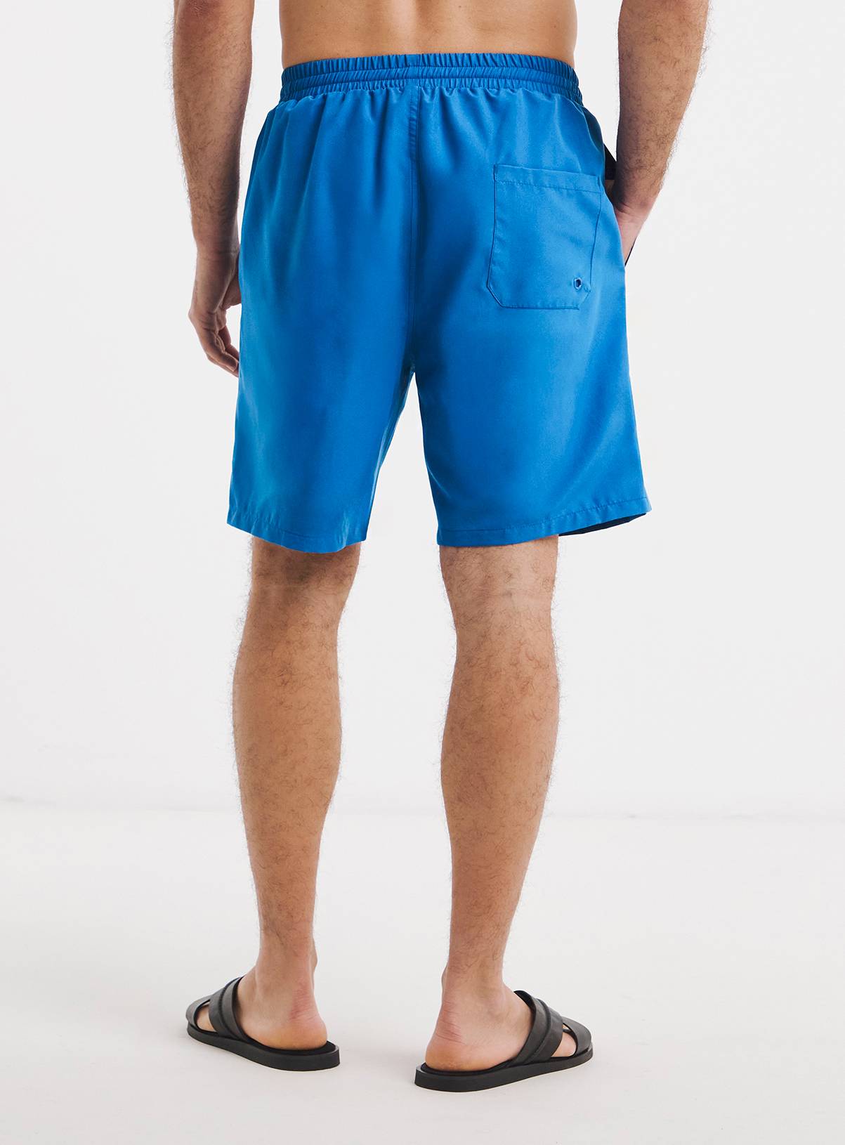 JACAMO Cobalt Blue Plain Swim Shorts Long 54/56 - Image 2