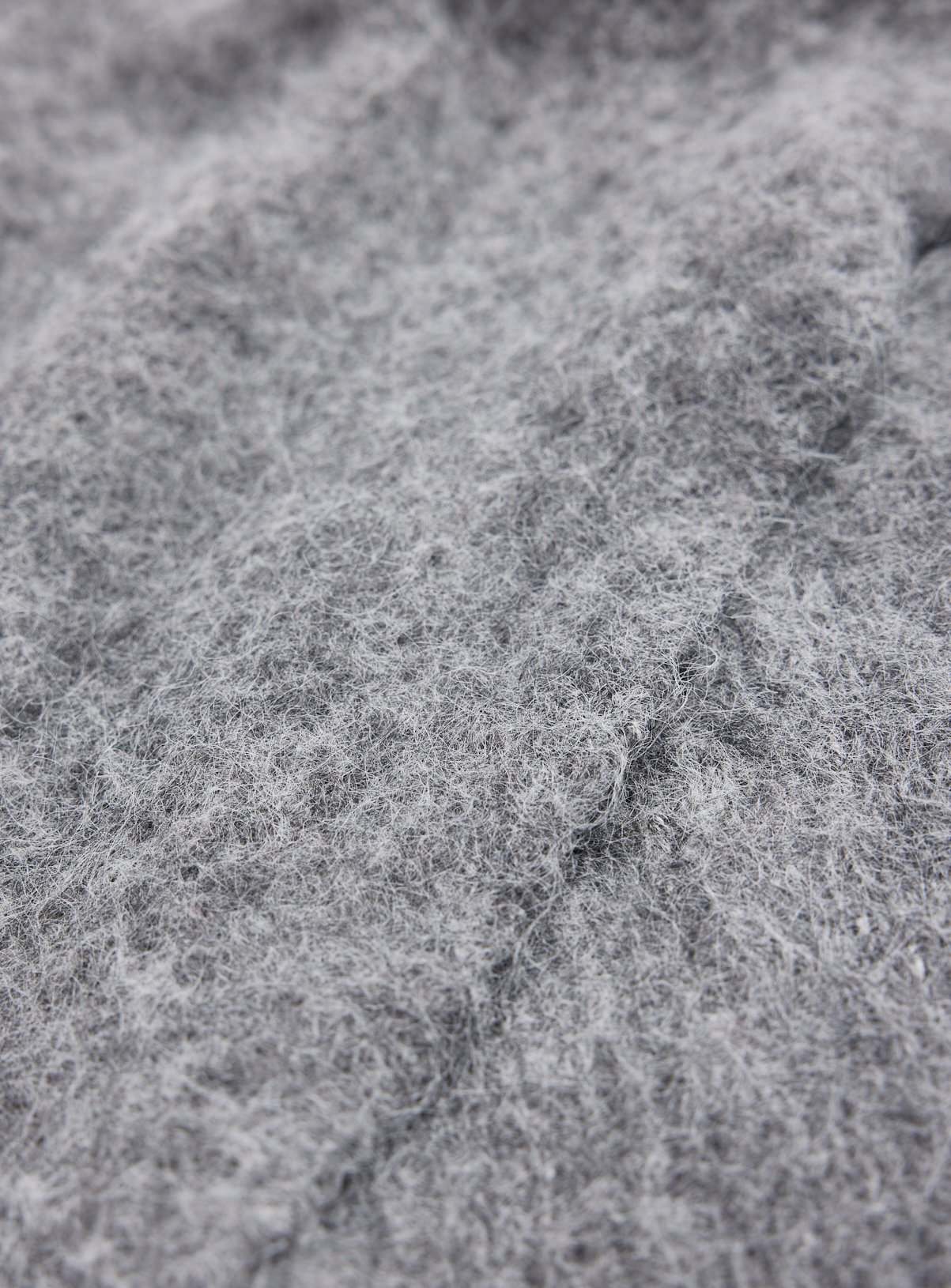 Grey Fuzzy Scarf One Size - Image 3 thumbnail