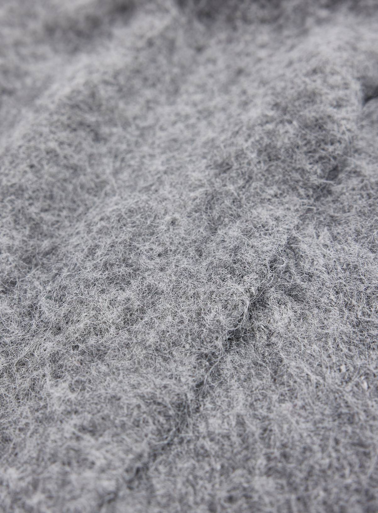 Grey Fuzzy Scarf One Size - Image 3