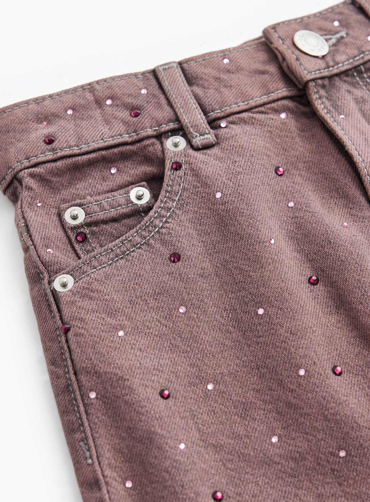 Purple Denim Skirt 13 years - Image 2 thumbnail