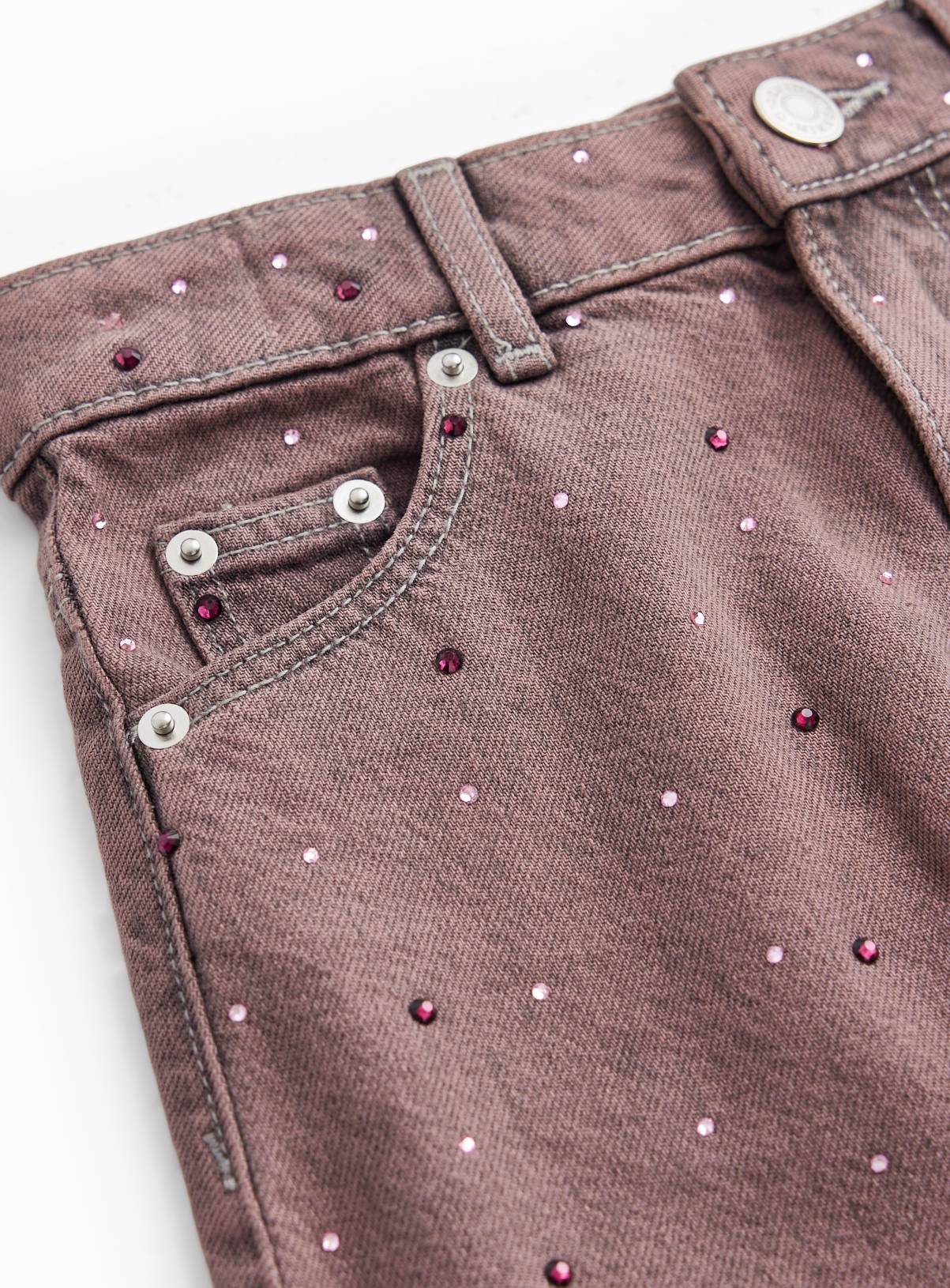 Purple Denim Skirt 13 years - Image 2