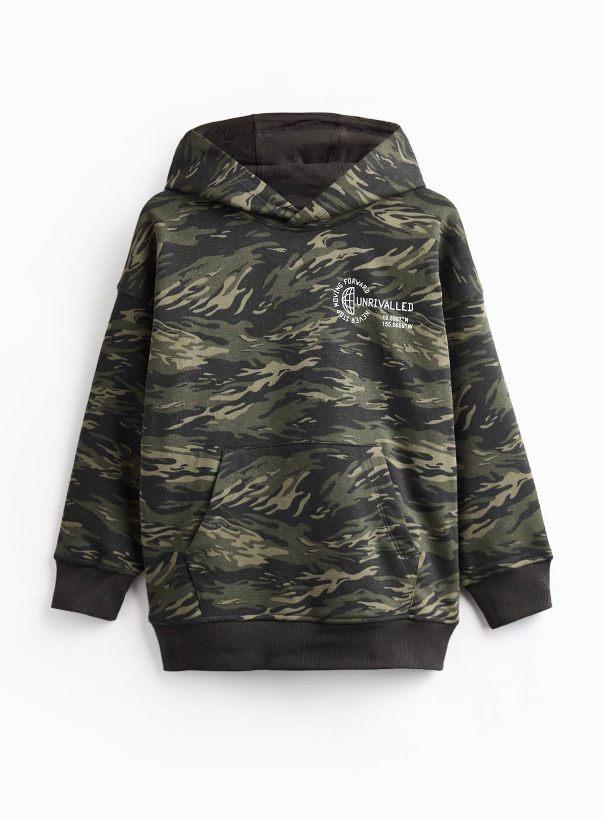 Camouflage Never Stop Move Forward Graphic Hoodie 5 years - Image 1