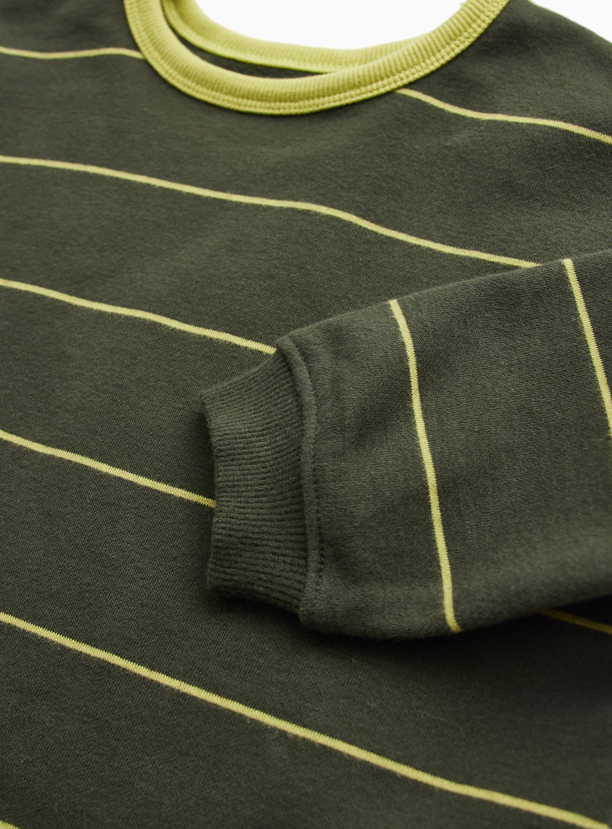 Green Outdoor Club Borg Gilet & Striped Crewneck Sweater Set 7-8 years - Image 2 thumbnail