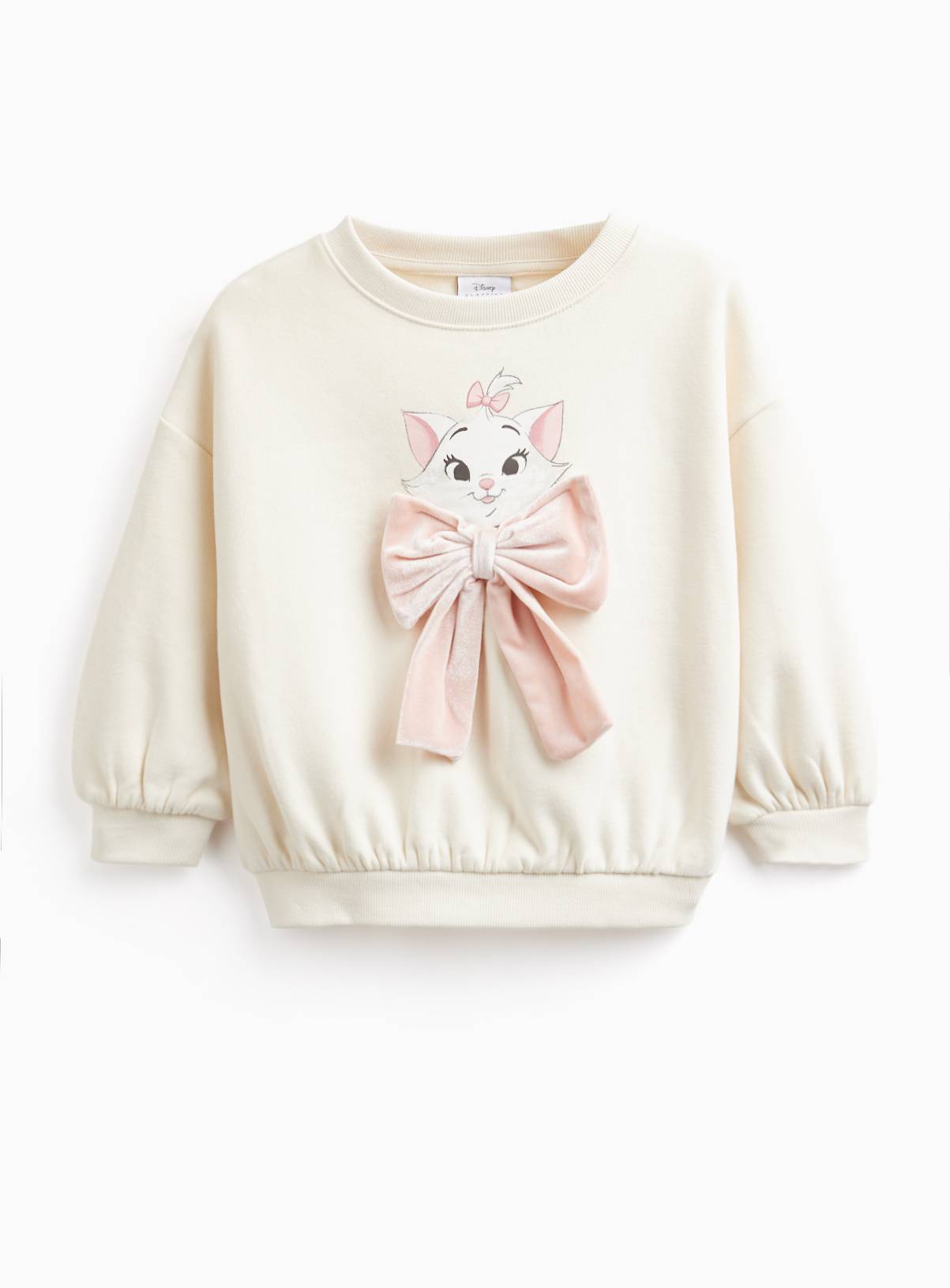 Disney The Aristocats Marie Velvet Bow Sweatshirt 2-3 years - Image 1