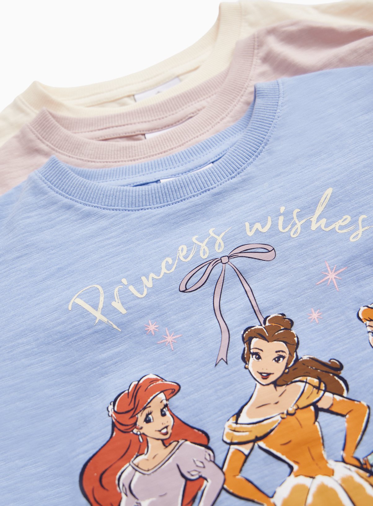 Disney Princess Long Sleeve T-Shirts 3-Pack 7-8 years - Image 2 thumbnail